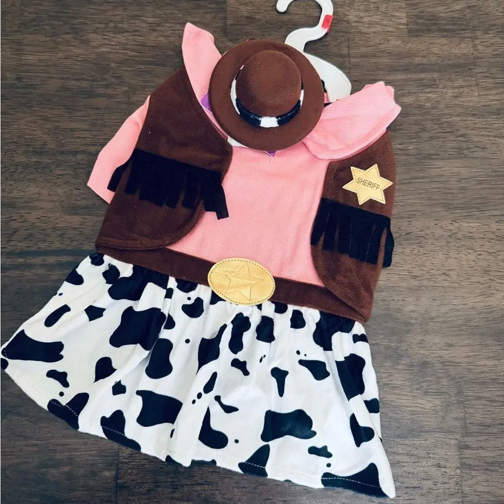 Cowboy Cowgirl Western Sheriff Halloween Dog Pet Costume Outfit